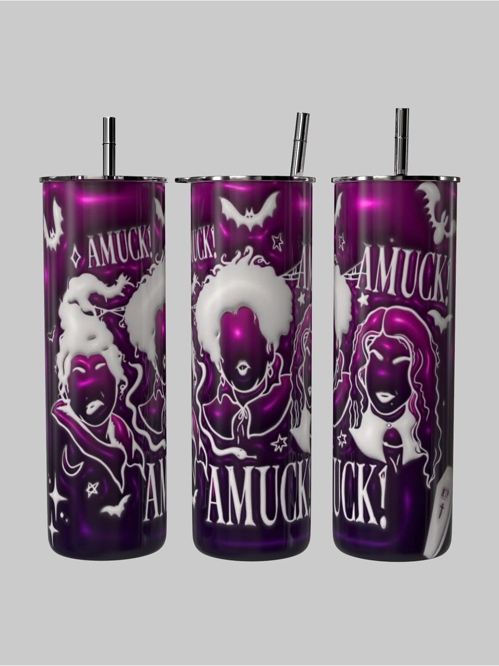 Hocus Pocus Purple 3D Effect 20oz Tumbler